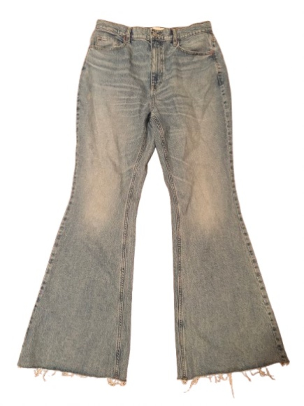 Pacsun Mid Rise Distressed Jeans Size 30 Mid Wash Good Condition Flared